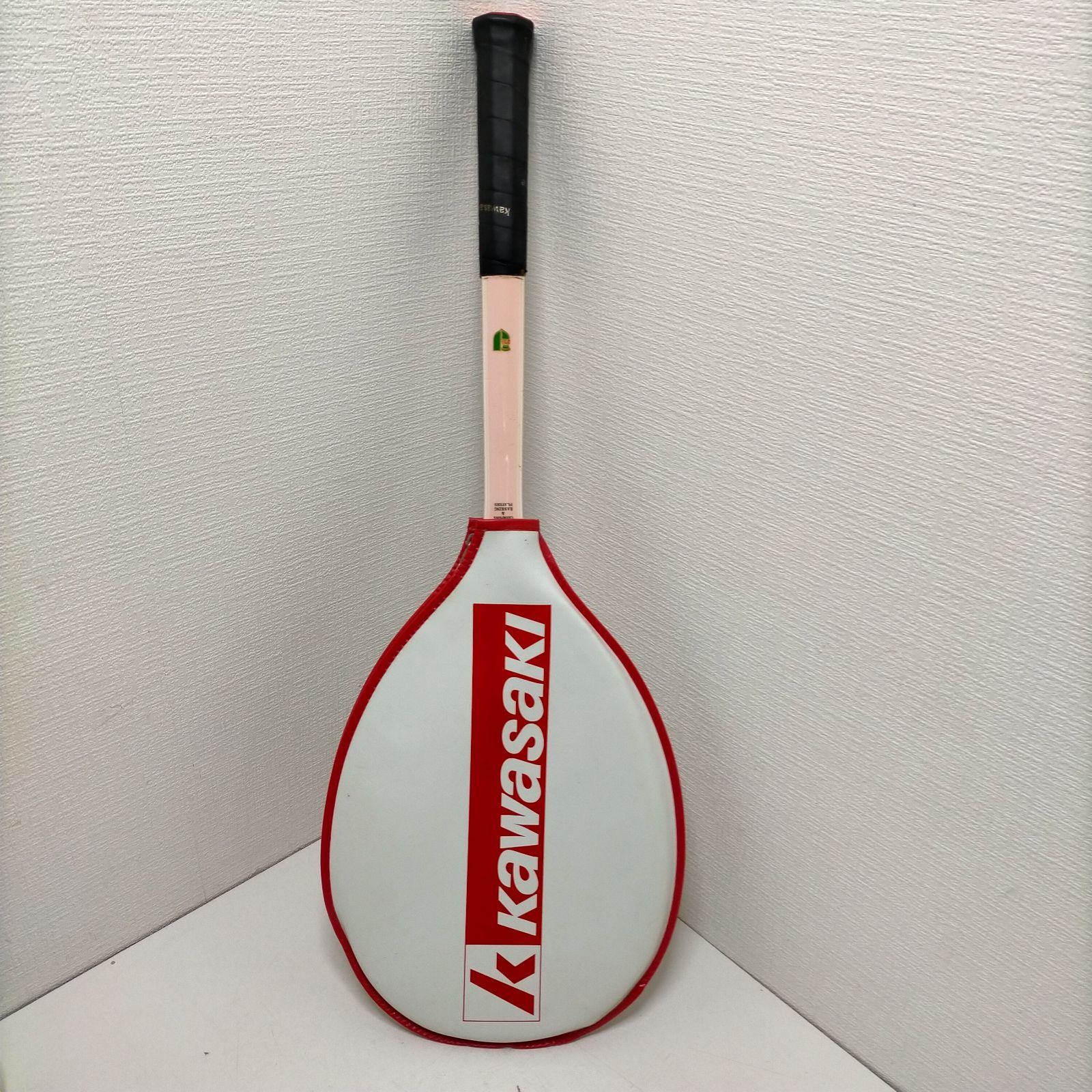 Kawasaki 木製テニスラケット NEW Number One 国産 カワサキ ケース
