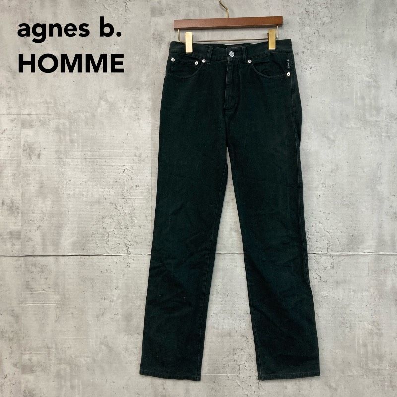 【90s〜00s archive】　agnes b homme ストレートデニム agnes b. HOMME アニエスベーオム ブラック デニム パンツ ジーンズ