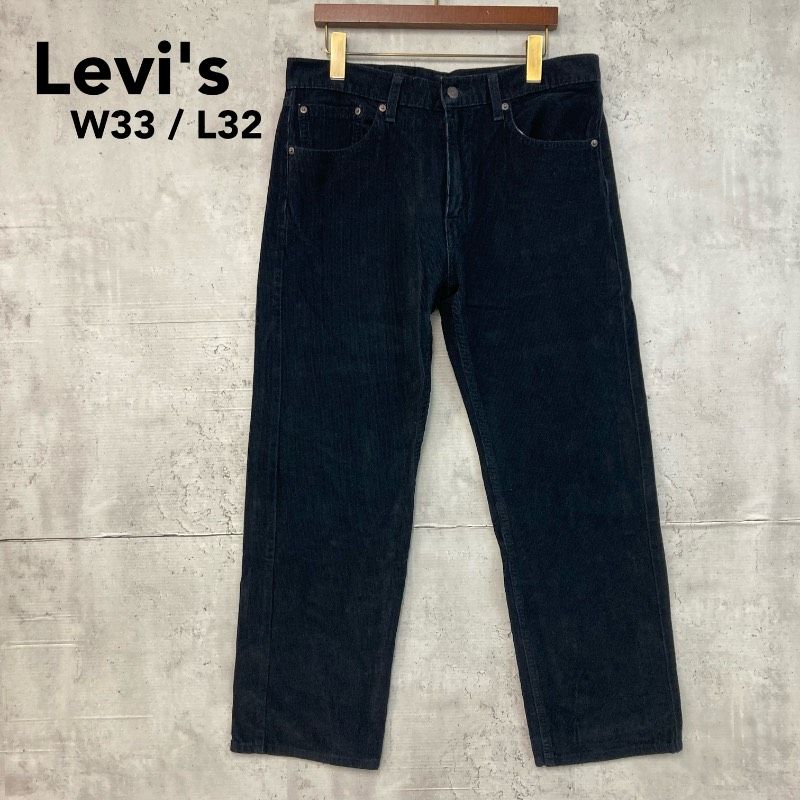 Levi's リーバイス 505 コーデュロイパンツ W33 L32 濃紺 ネイビー