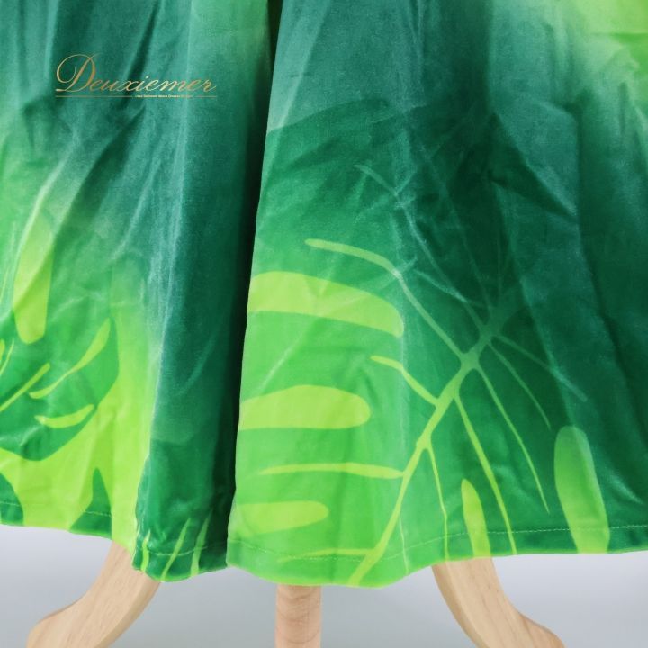 フラダンス 衣装 ワンピース ドレス uino! グリーン系 ハワイ製