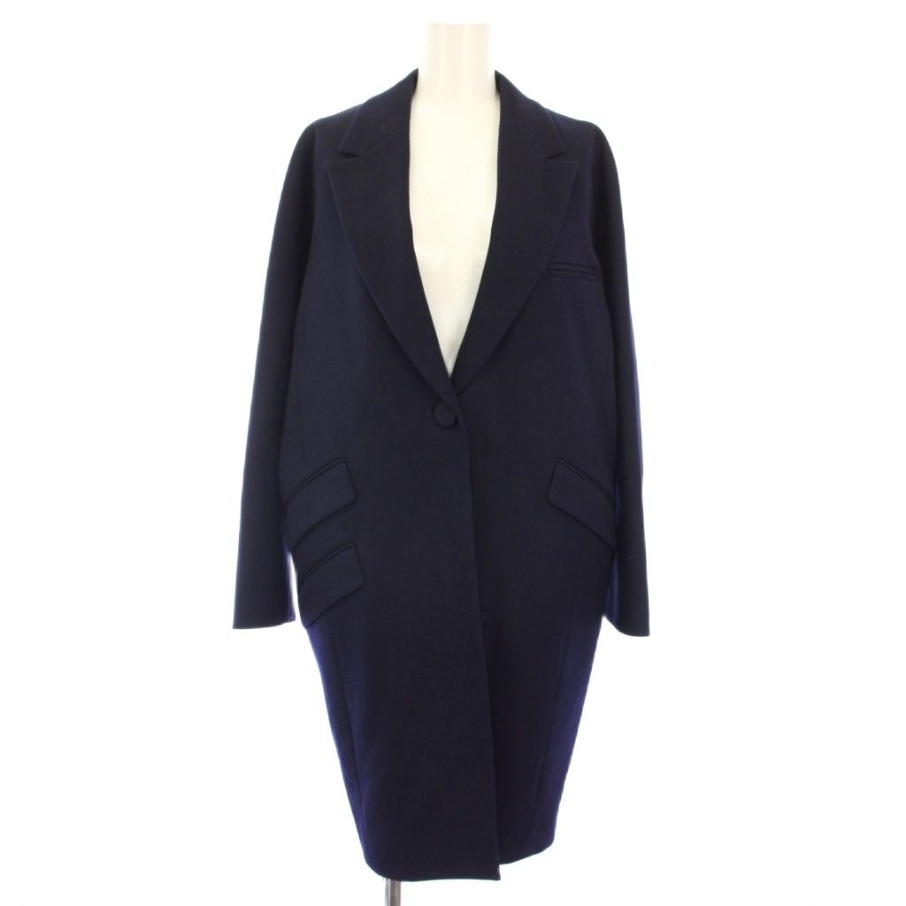 ルシェルブルー LE CIEL BLEU チェスターコート ウール混 ライナー付 F