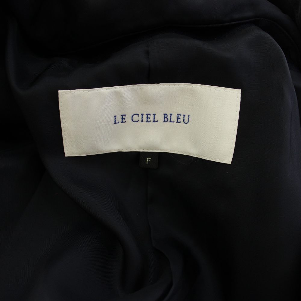 ルシェルブルー LE CIEL BLEU チェスターコート ウール混 ライナー付 F