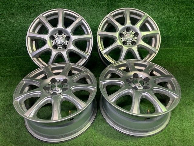 車 デュファクト ﾌﾟﾘｳｽ ｳｨｯｼｭ ホイール アルミ シルバー 15インチ 6J 5