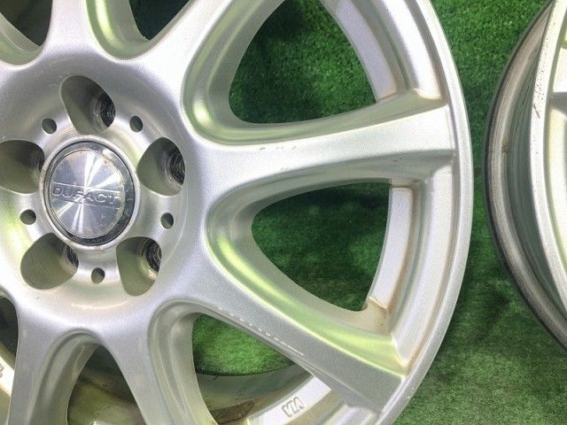 車 デュファクト ﾌﾟﾘｳｽ ｳｨｯｼｭ ホイール アルミ シルバー 15インチ 6J 5