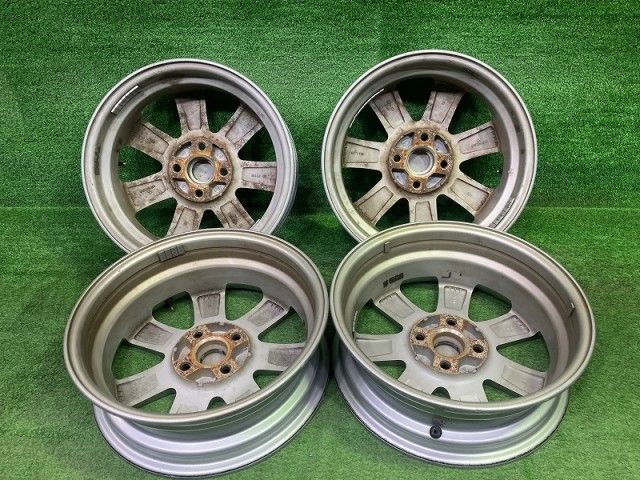 三菱 MITSUBISHI 純正 アイ  HA1W ホイール アルミ シルバー 15インチ 4J 15インチ 5J 4穴 4本 100 三菱 MITSUBISHI 純正 アイ HA1W ホイール アルミ シルバー 15インチ