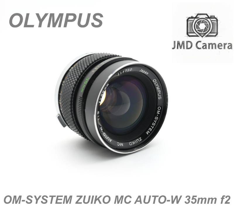 □完動品 OLYMPUS OM-SYSTEM ZUIKO MC AUTO-W 35mm F2 単焦点レンズ