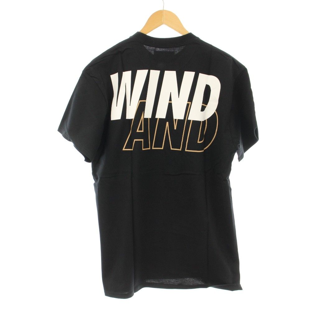 ウィンダンシー WIND AND SEA Tシャツ 半袖 黒 タグ付き ロゴプリント