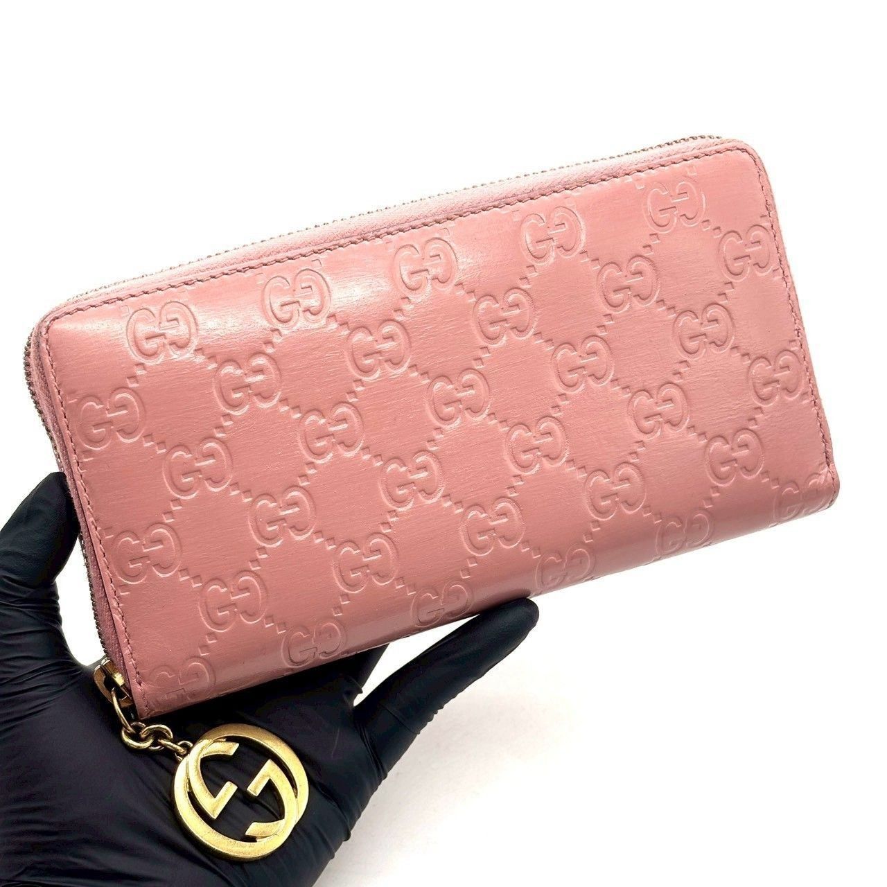 GUCCI グッチ 長財布 シマ インターロッキング ゴールド金具　1010-⑤ GUCCI グッチ 長財布 シマ インターロッキング ゴールド金具 1010-⑤