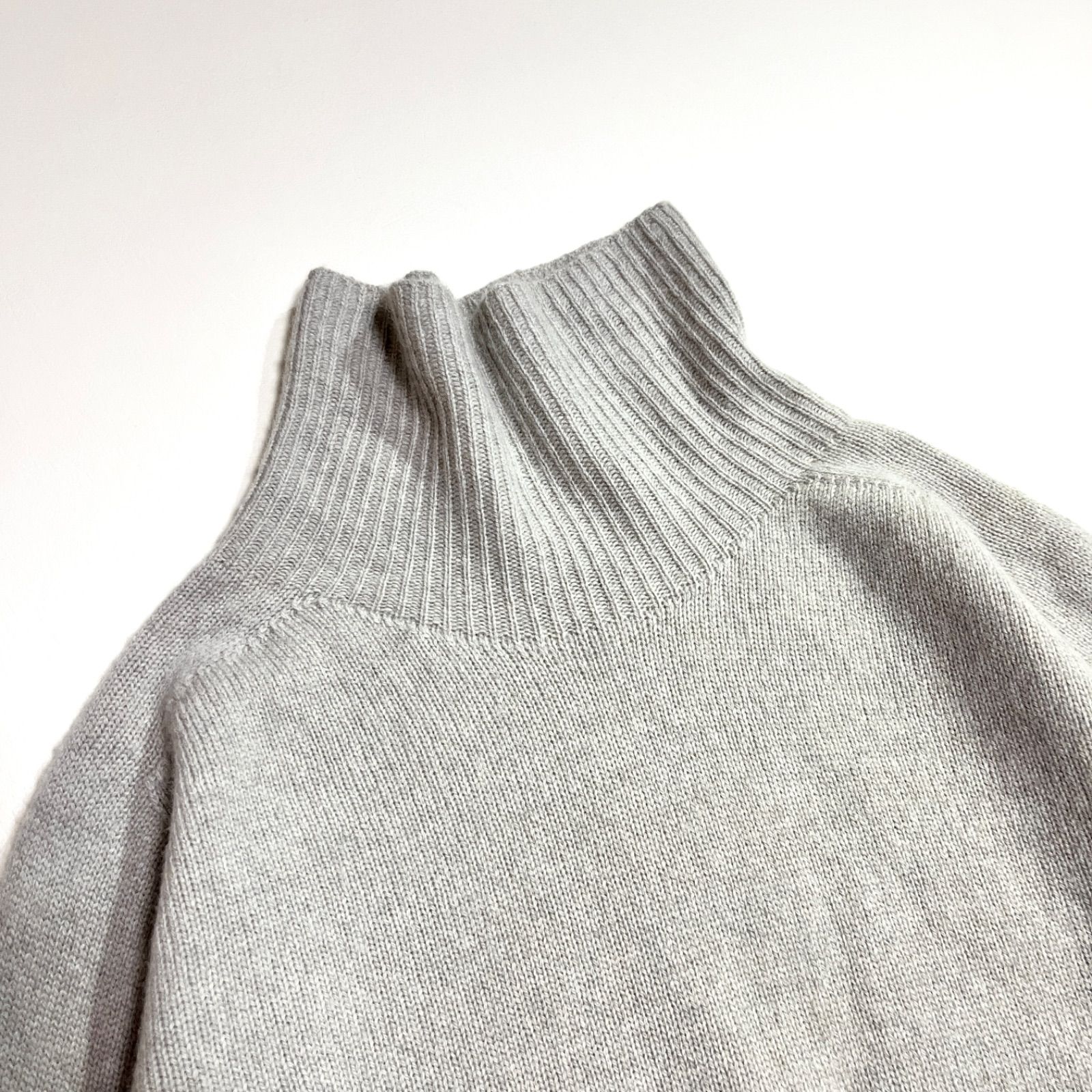 cY83 MARGARET HOWELL ウールカシミヤタートルネックニット カシミヤ