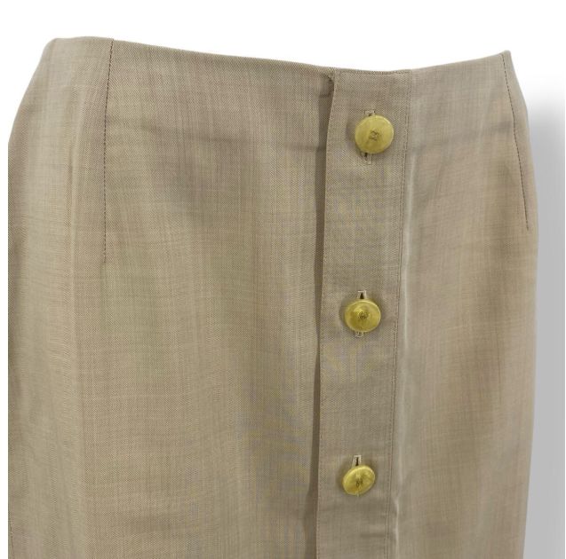 新品同様 CHANEL シャネル スカート 99P ウール100% サイズ40 ココ