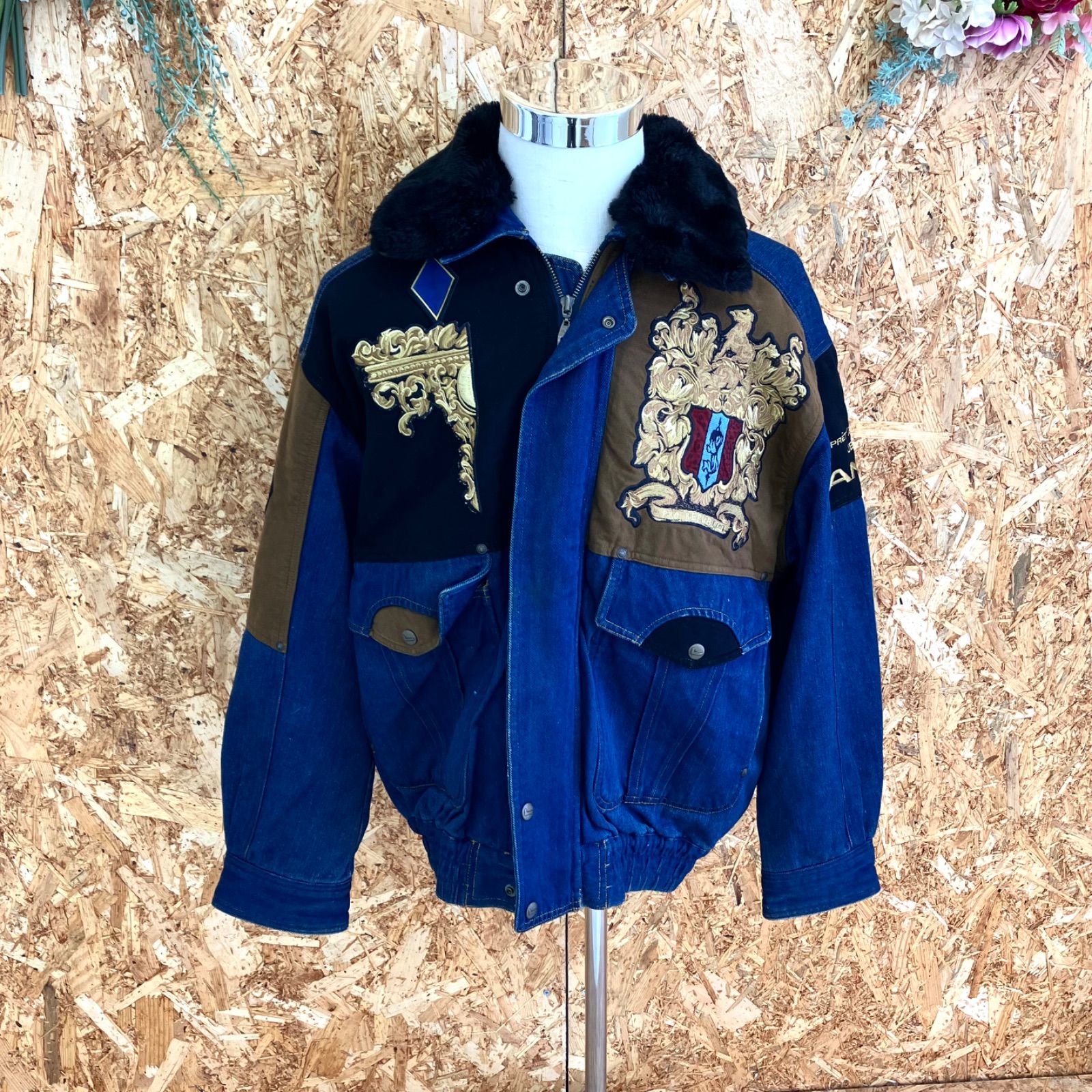 SG4945 LANCEL ランセル デニムジャケット ジージャン 刺繍入り - メルカリ