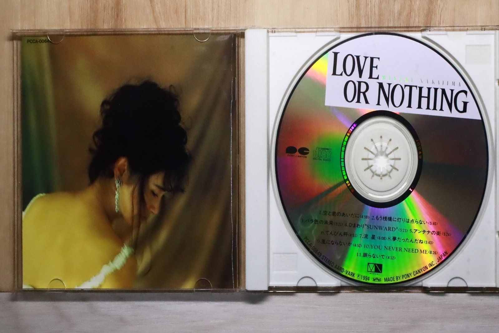 みゆき 国内盤CD☆中島みゆき/MIYUKI NAKAJIMA□ LOVE OR NOTHING 【PCCA00649