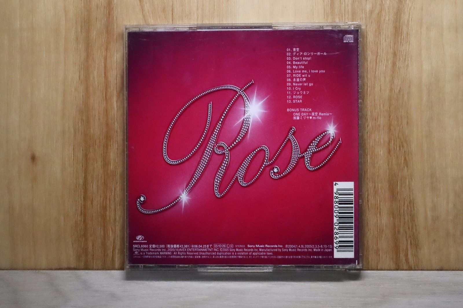 国内盤CD☆加藤ミリヤ/Miliyah Kato□ Rose 【SRCL6060/4988009028699