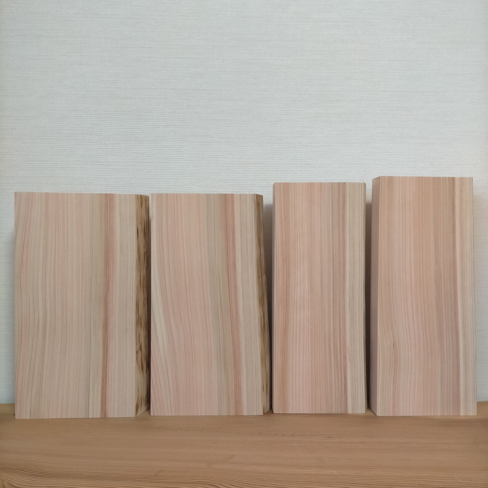 国産 ひのき 一枚板 4枚セット 無垢材 まな板 素材 板材 DIY - メルカリ