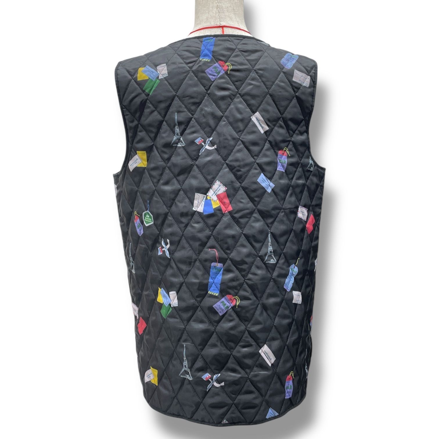 マドモアゼルノンノン キルティングフードベスト Mademoiselle NON NON マドモアゼルノンノン 中綿キルティングベスト