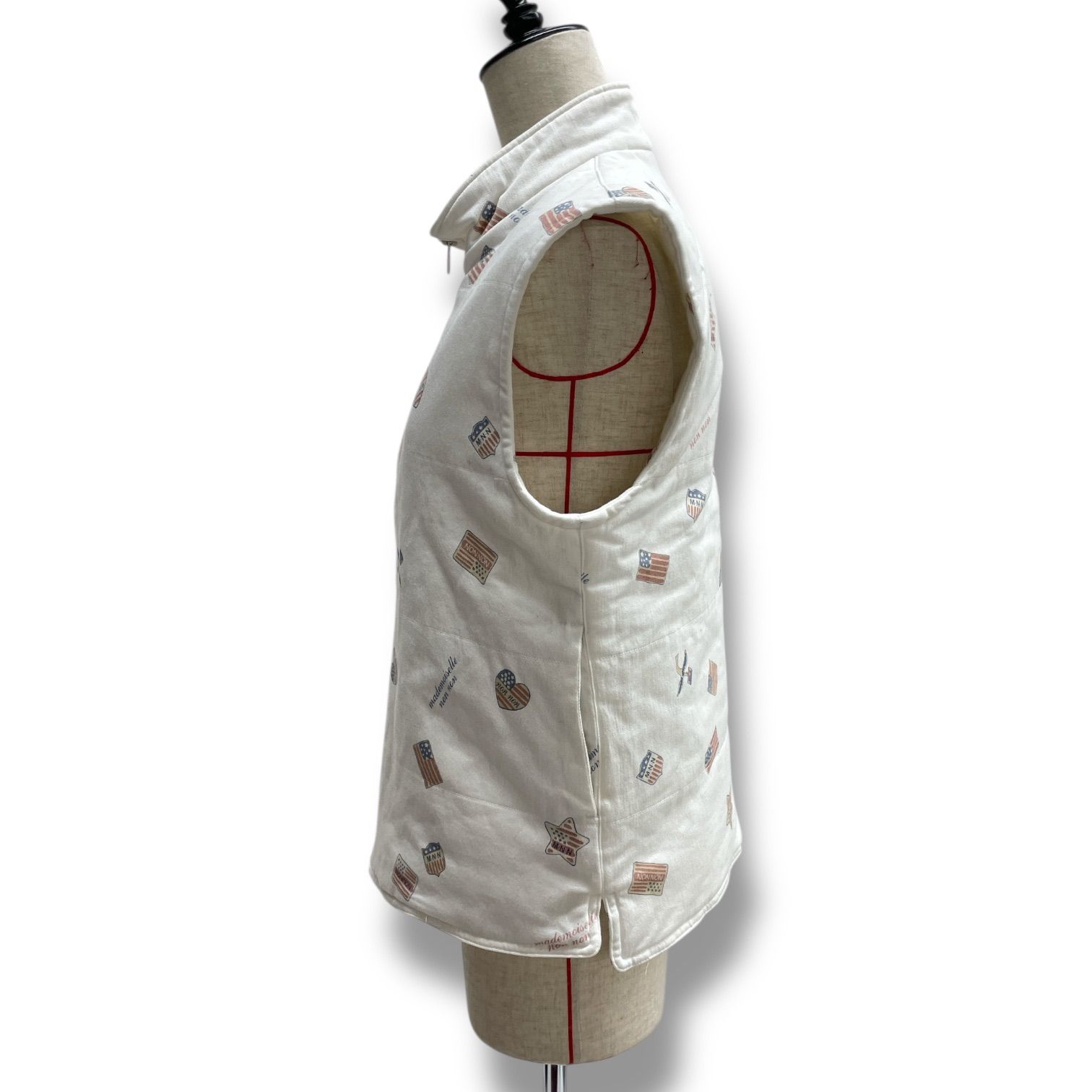 Mademoiselle NON NON マドモアゼルノンノン 中綿ベスト キルティング