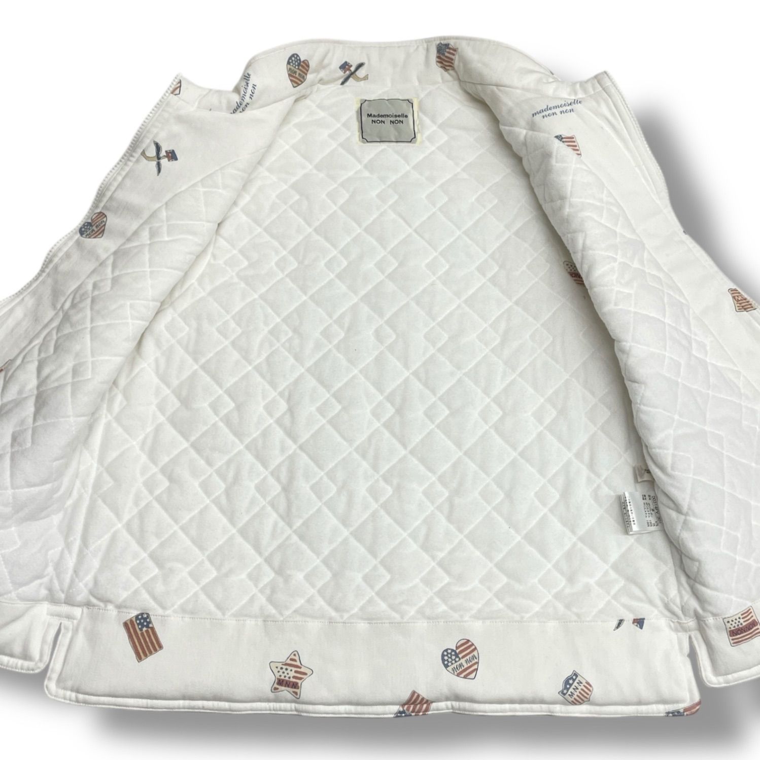Mademoiselle NON NON マドモアゼルノンノン 中綿ベスト キルティング