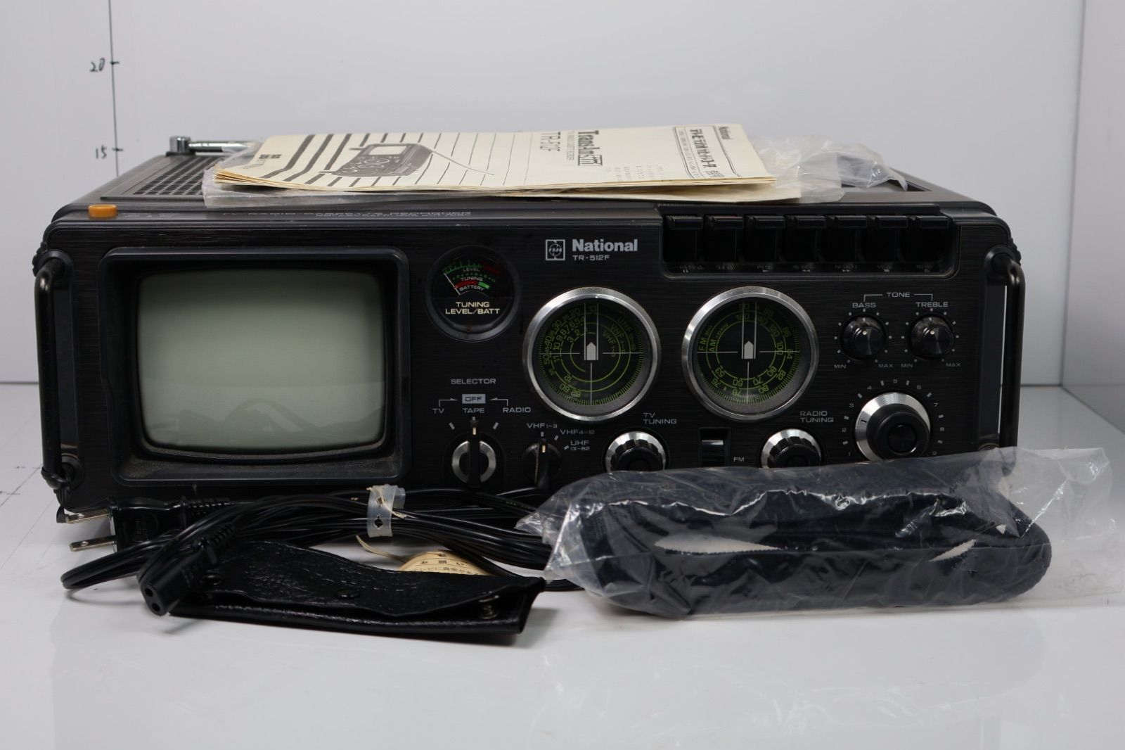 National テレビ＋ラジオ＋カセットレコーダー TR-512F TransAm3in1 E