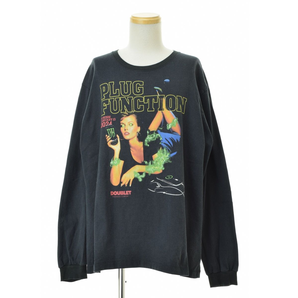 doublet×WISM】24SS 24SS71WN19 別注 CHARGE T-SHIRT チャジT長袖T 