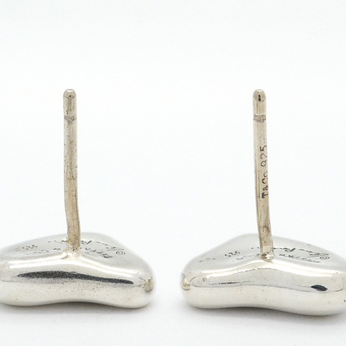 6jab0382-k】ティファニー ピアス フルハート シルバー925【中古