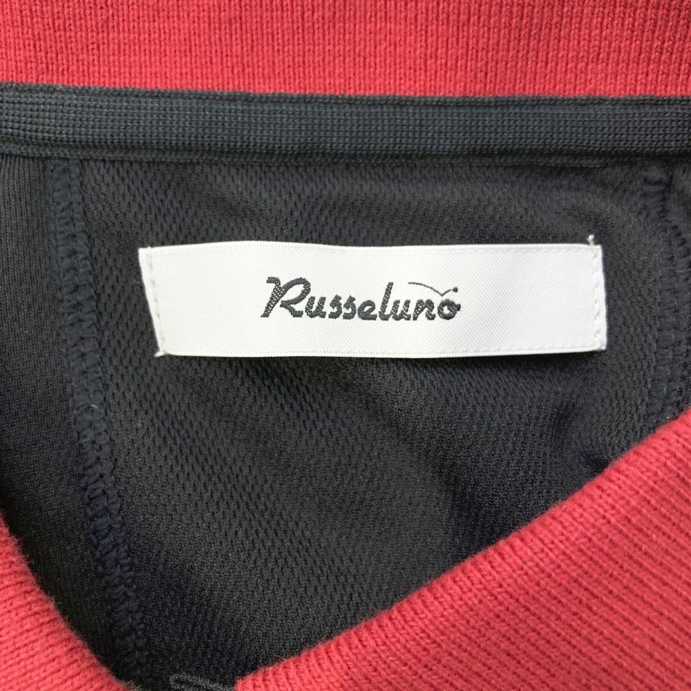 サイズ：0 RUSSELUNO ラッセルノ 半袖ポロシャツ ルチャ バラ ブラック