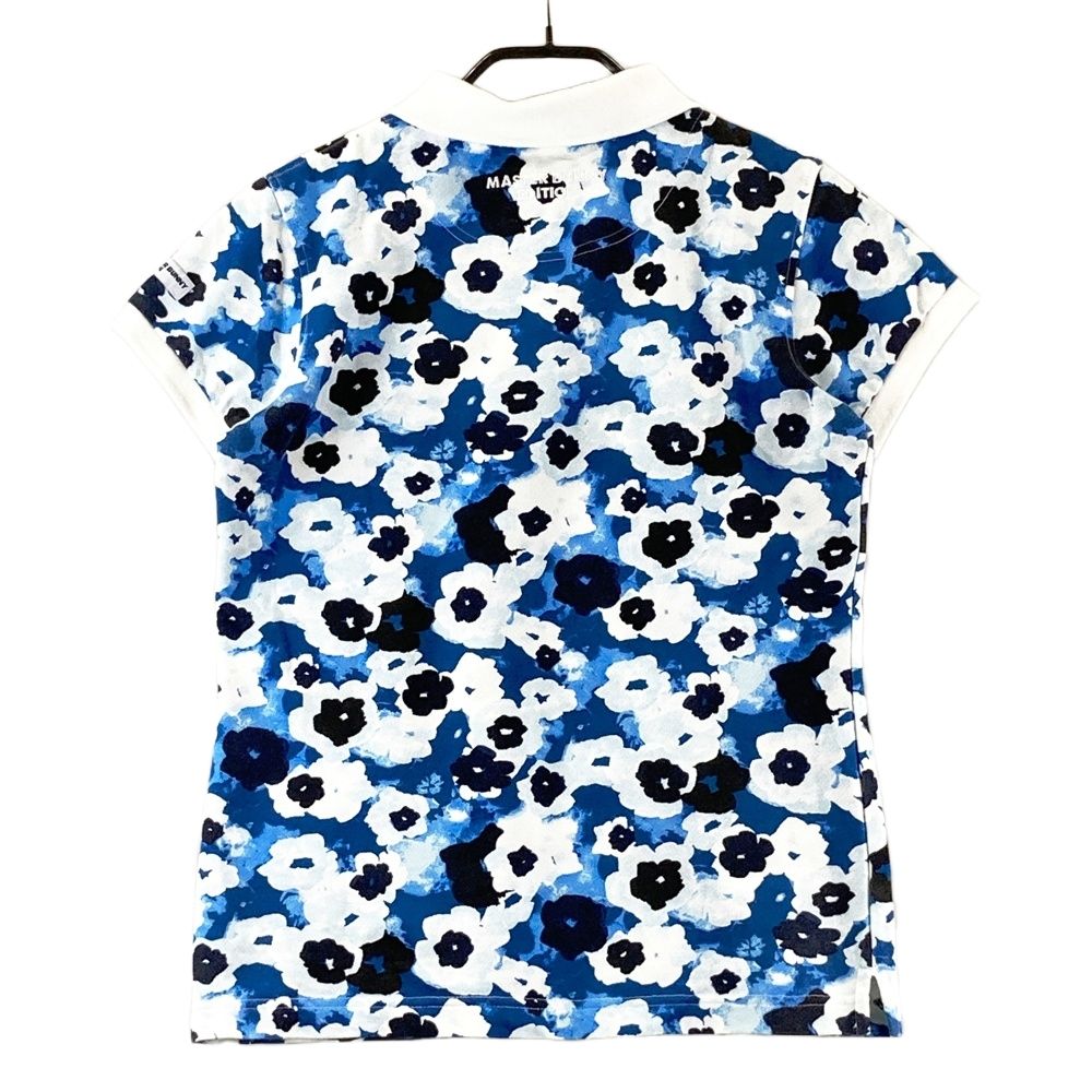 マスターバニーエディション　レディースゴルフウェア　0サイズ　ブルー　シャツ サイズ：0 MASTER BUNNY EDITION マスターバニーエディション 半袖