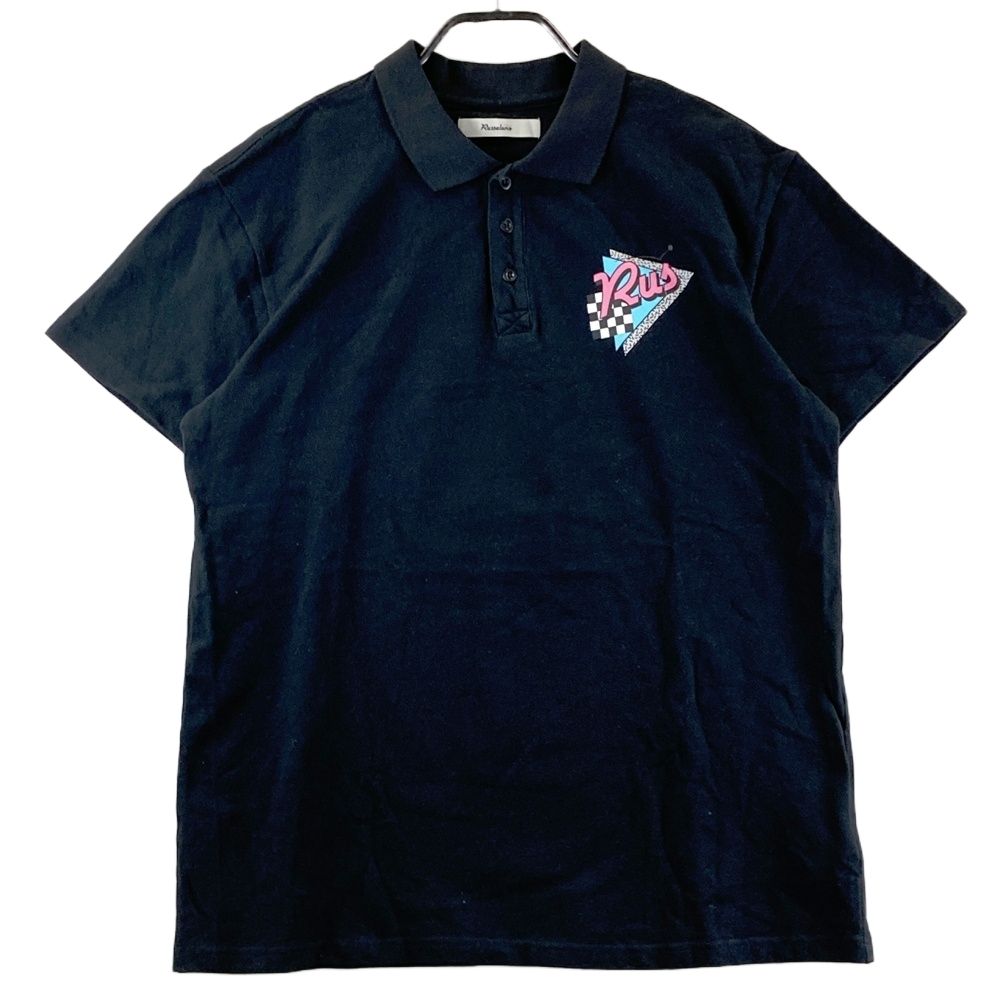 サイズ：7 RUSSELUNO ラッセルノ 半袖ポロシャツ ブラック系