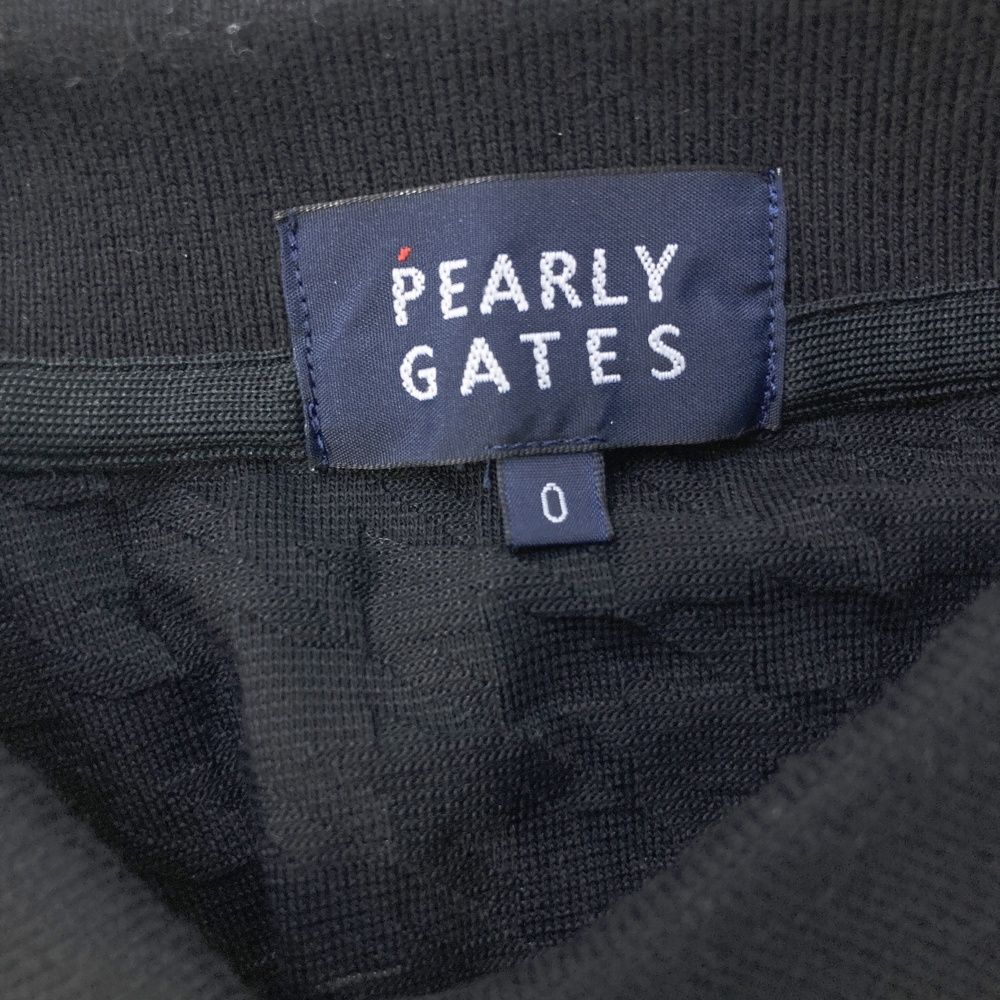 サイズ：0 PEARLY GATES パーリーゲイツ 半袖ポロシャツ 千鳥柄