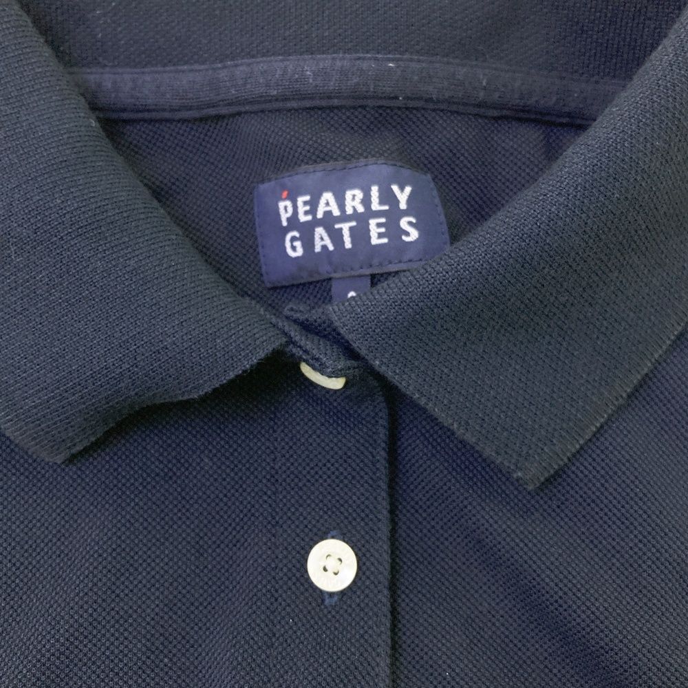 サイズ：0 PEARLY GATES パーリーゲイツ 半袖ポロシャツ ネイビー系