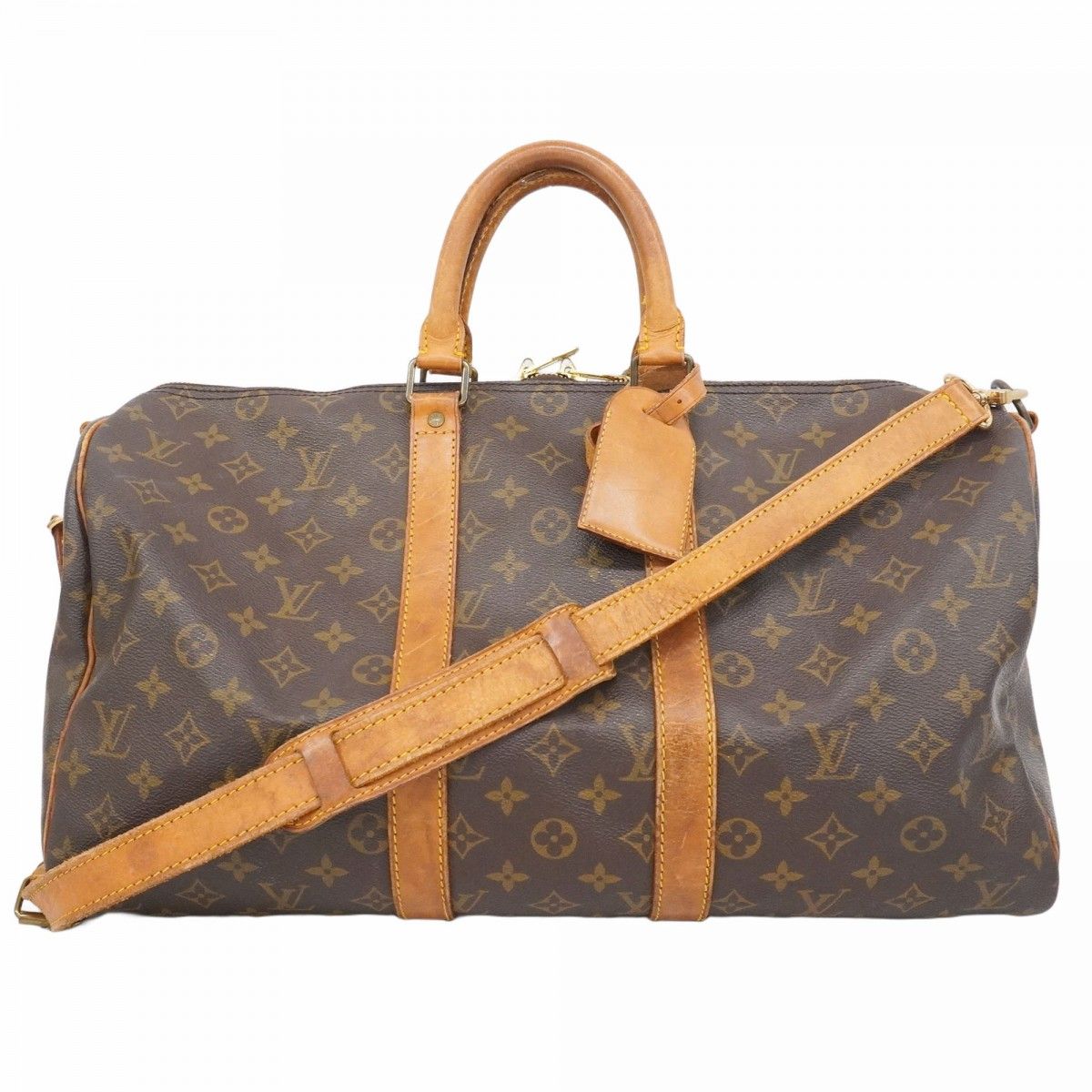 6ae5301】ルイヴィトン ボストンバッグ モノグラム キーポルバンド