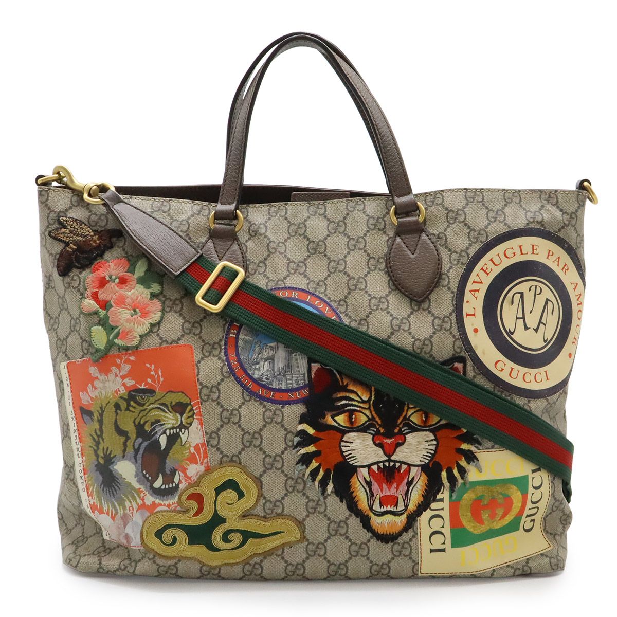 GUCCI グッチ ソフトGGスプリーム クーリエ トートバッグ ショルダー 