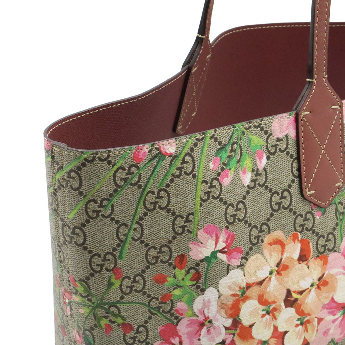 GUCCI グッチ GGブルームス GGスプリーム 花柄 リバーシブル トート
