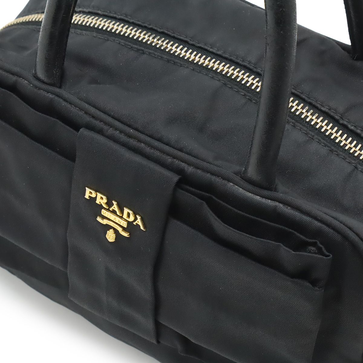 PRADA プラダ リボン ハンドバッグ ミニバッグ 2WAY ショルダーバッグ 