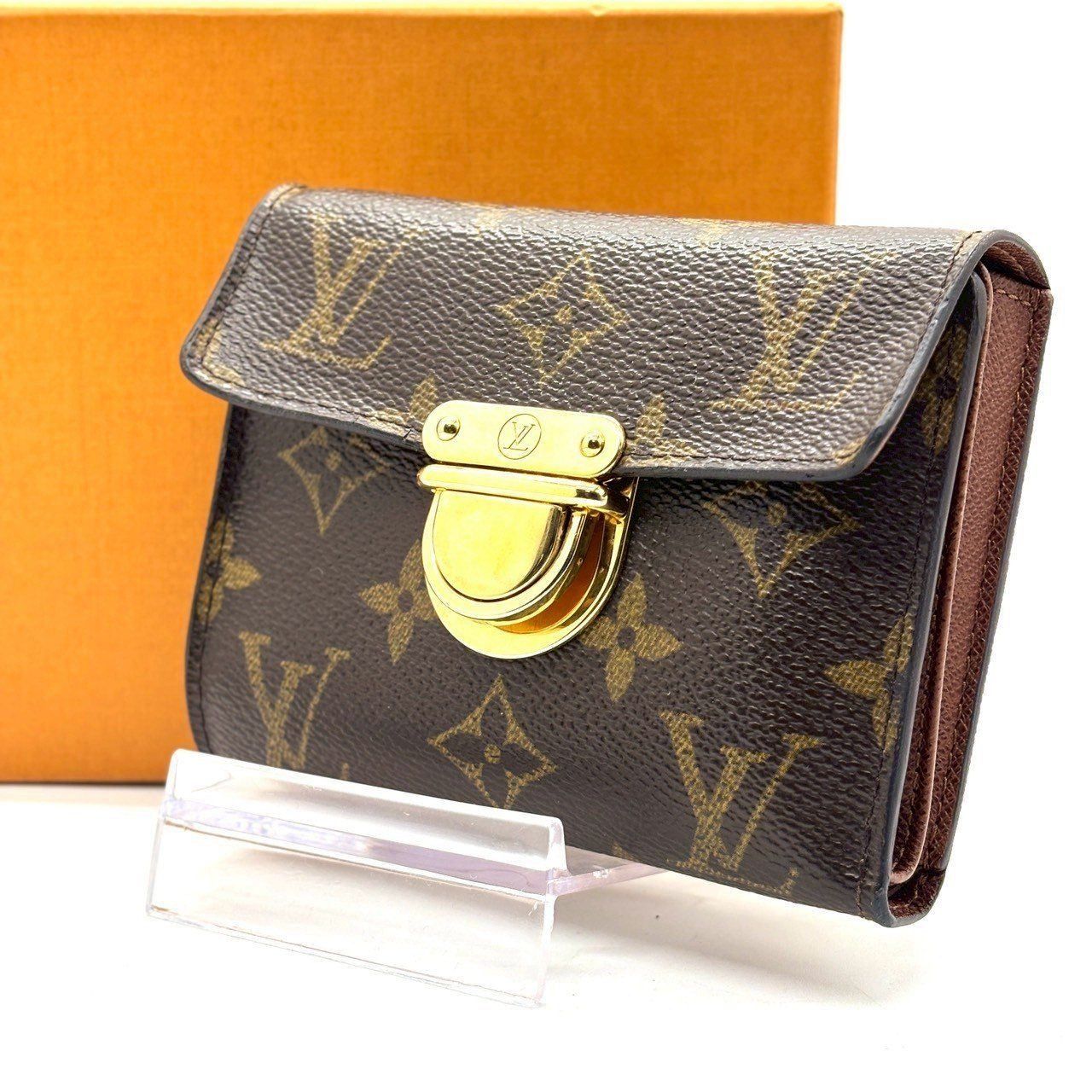 視線を奪う、金具の存在感】 LOUIS VUITTON 三つ折り財布 モノグラム