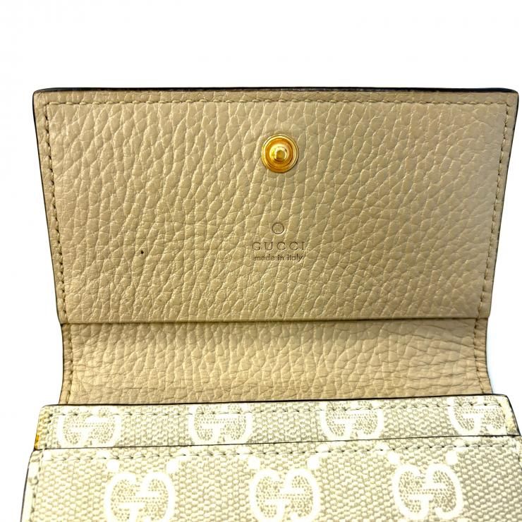 GUCCI GGマーモント GGスプリーム カードケース 名刺入れ ベージュ