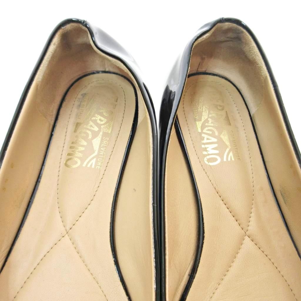 サルヴァトーレフェラガモ Salvatore Ferragamo ヴァラリボン エナメル