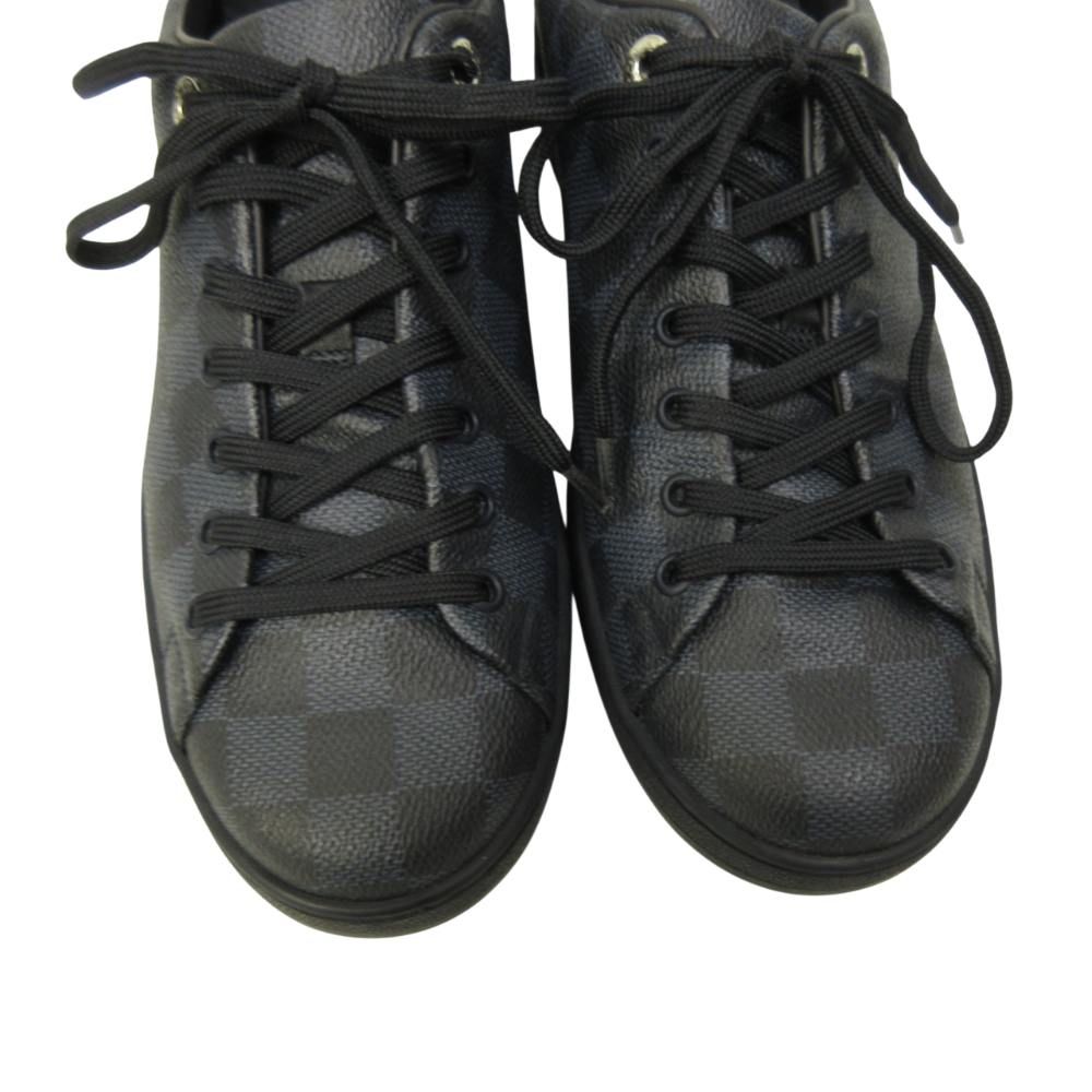 ルイヴィトン LOUIS VUITTON ダミエ グラフィット柄 レザースニーカー