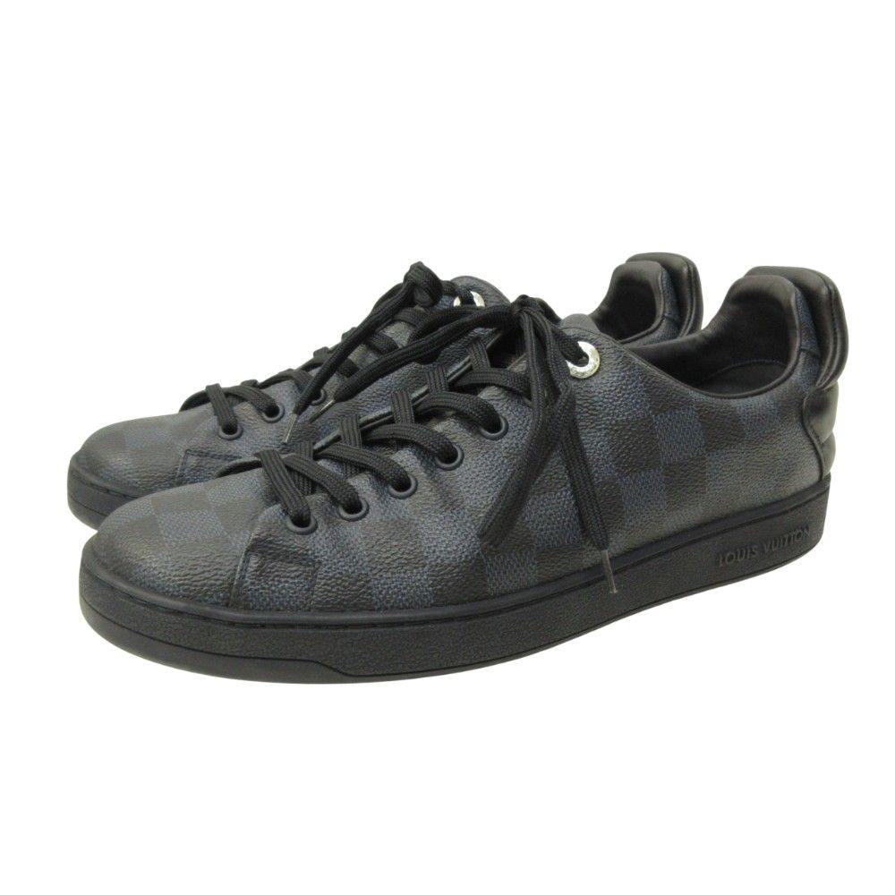 ルイヴィトン LOUIS VUITTON ダミエ グラフィット柄 レザースニーカー