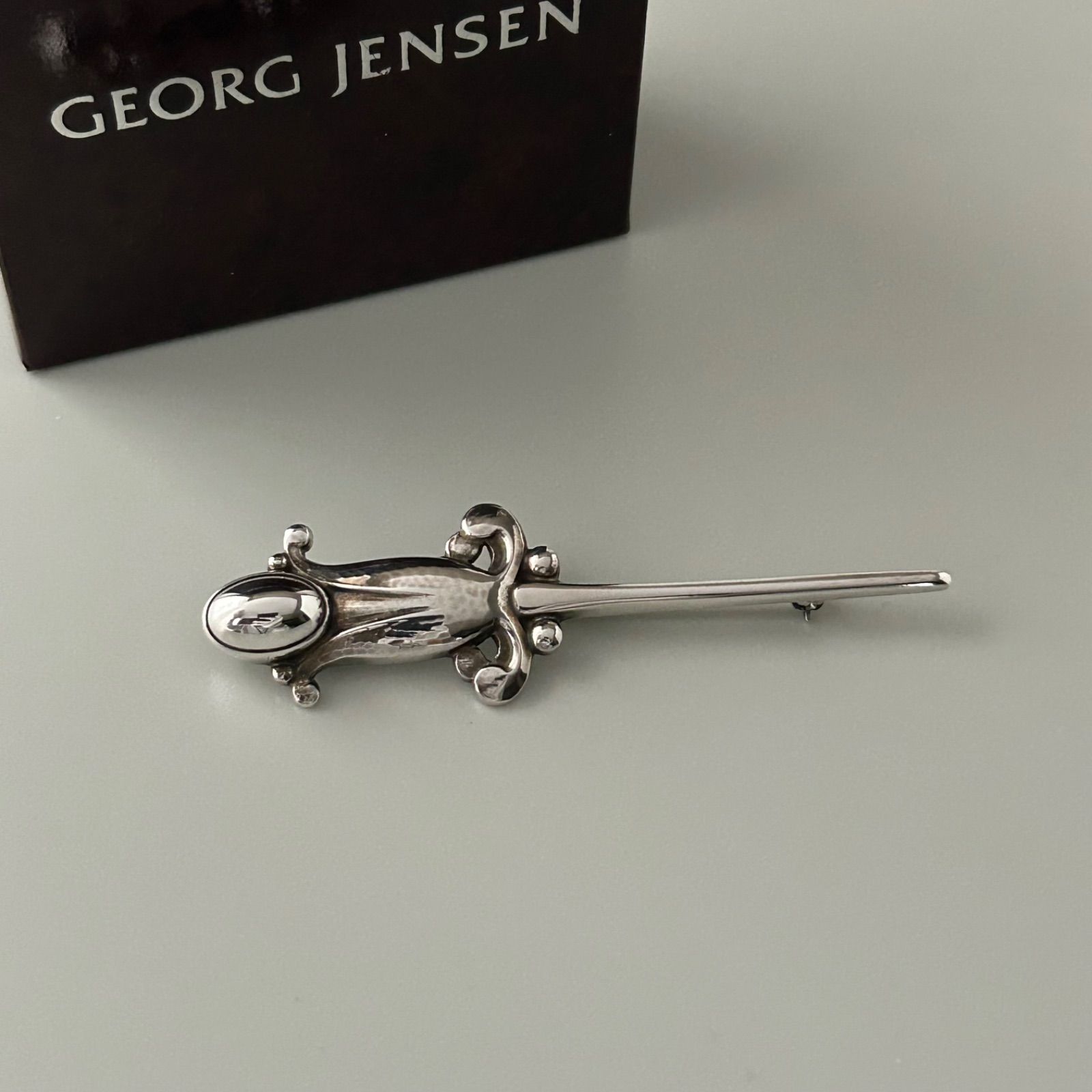 ジョージジェンセン 121 ブローチ AG925 デンマーク製 Georg Jensen