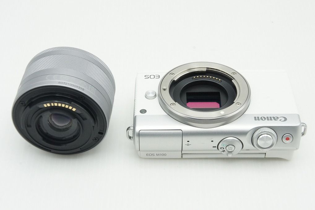 美品 Canon EOS M100 + EF-M 15-45mm IS STM レンズキット ミラーレス