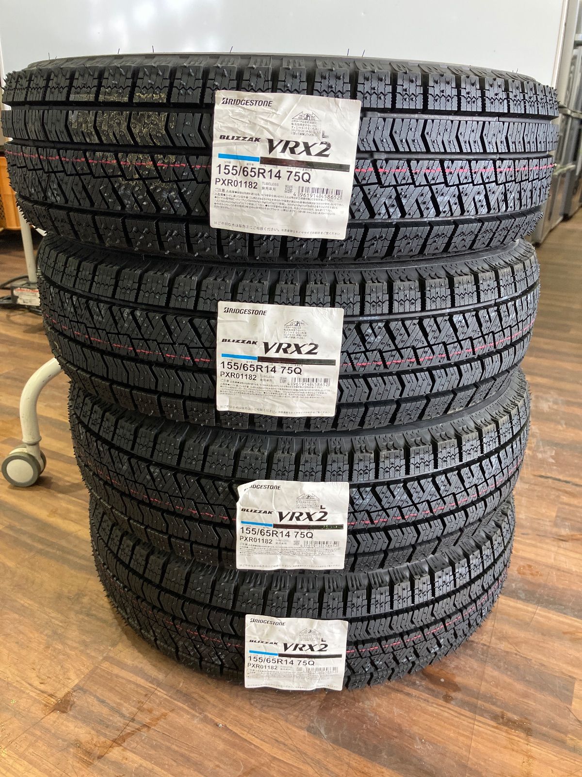 新品ブリヂストン VRX2 155/65R14 25年製 4本 - メルカリ