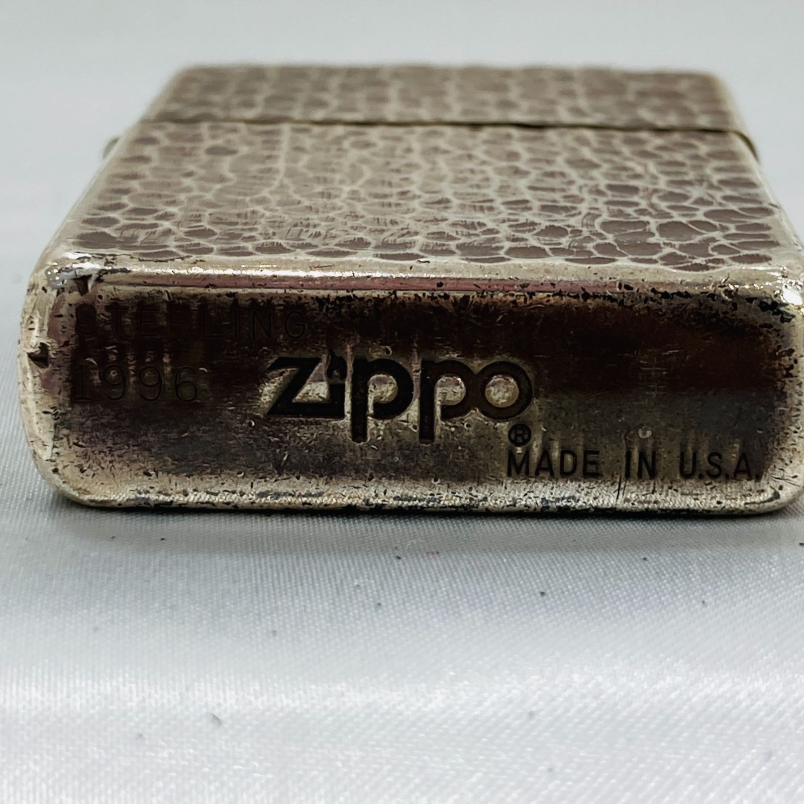A【STERLING刻印あり】ZIPPO ジッポー スターリングシルバー 銀製 1996 