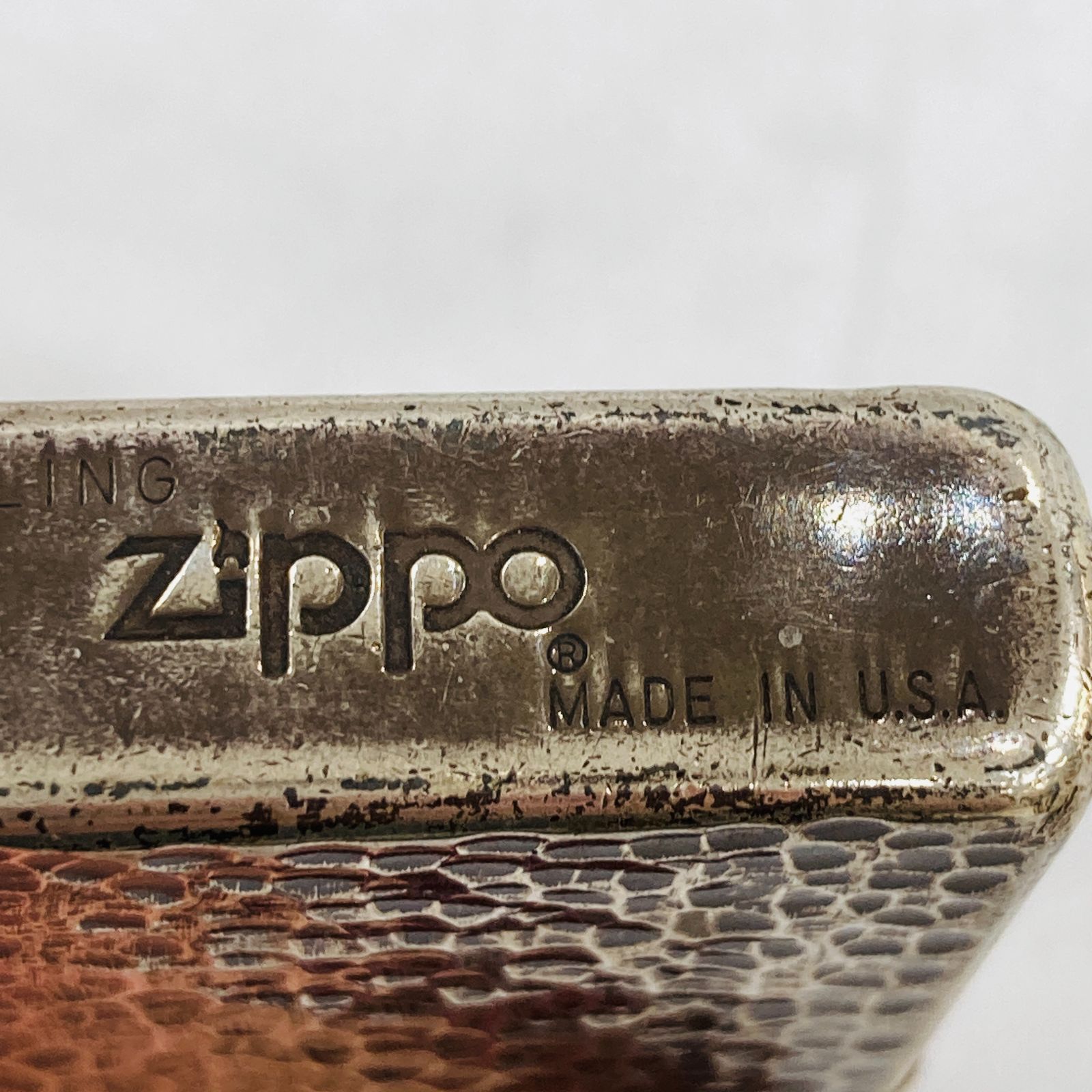 ☆【Zippo【STERLING】1996スターリングシルバー：ジッポーライター 