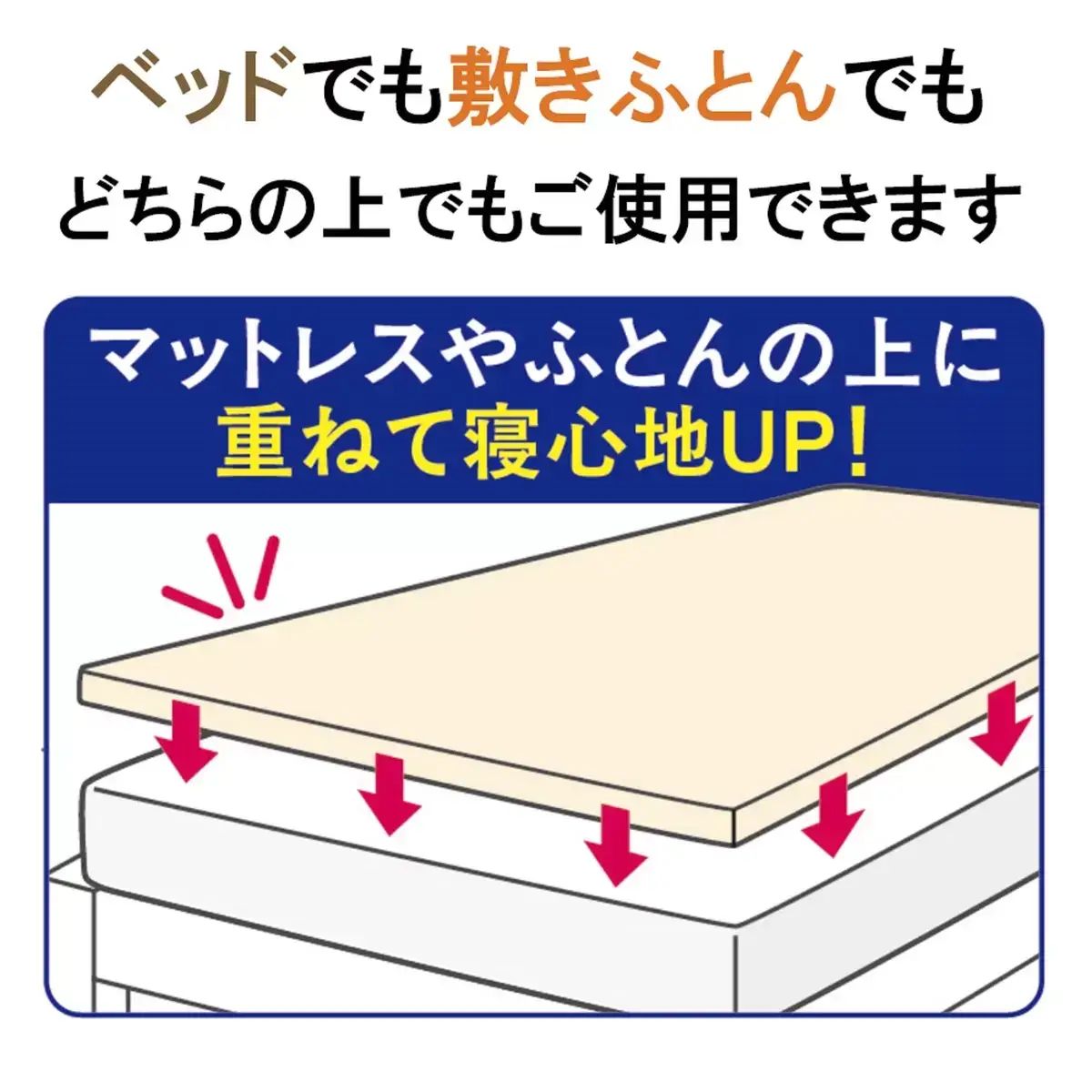 新品 昭和西川 リバーシブルトッパーマットレス シングル 厚手タイプの