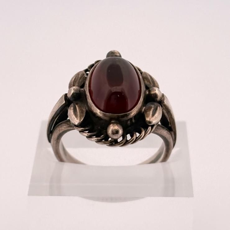 Georg Jensen ガーネット シルバー925 SV925 1A リング 指輪 11.5号