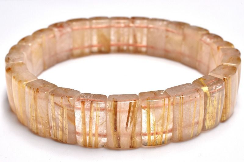 1点物】整列金針の輝き！ タイチンルチルクォーツ 7-9x12.5mm