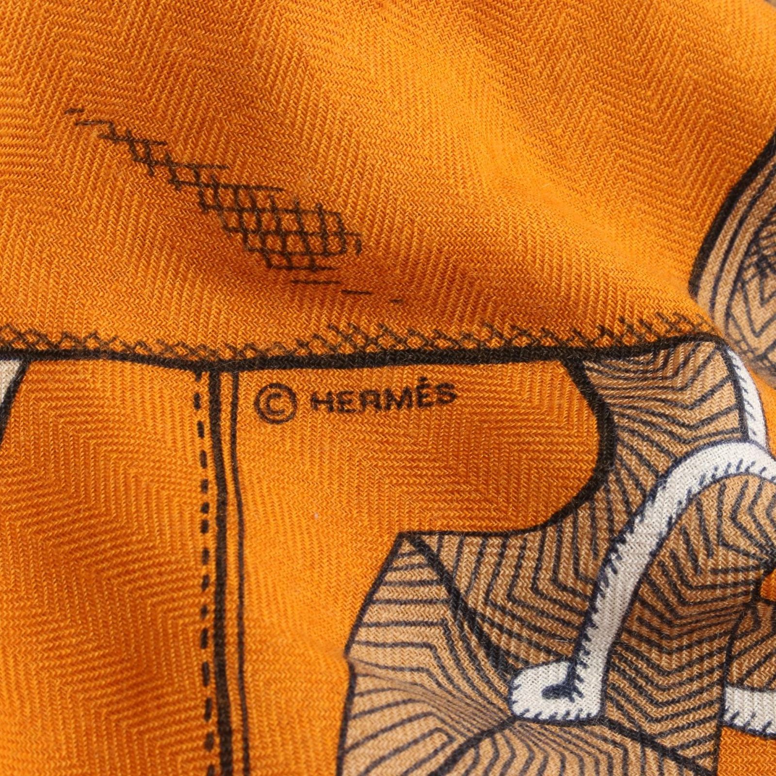 HERMES エルメス カレジェアン カレ140 ZOUAVES ET DRAGONS スカーフ