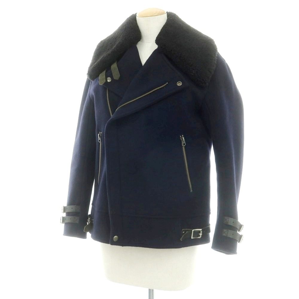 中古】サイ Scye ウールカシミヤ ダブル ライダースジャケット
