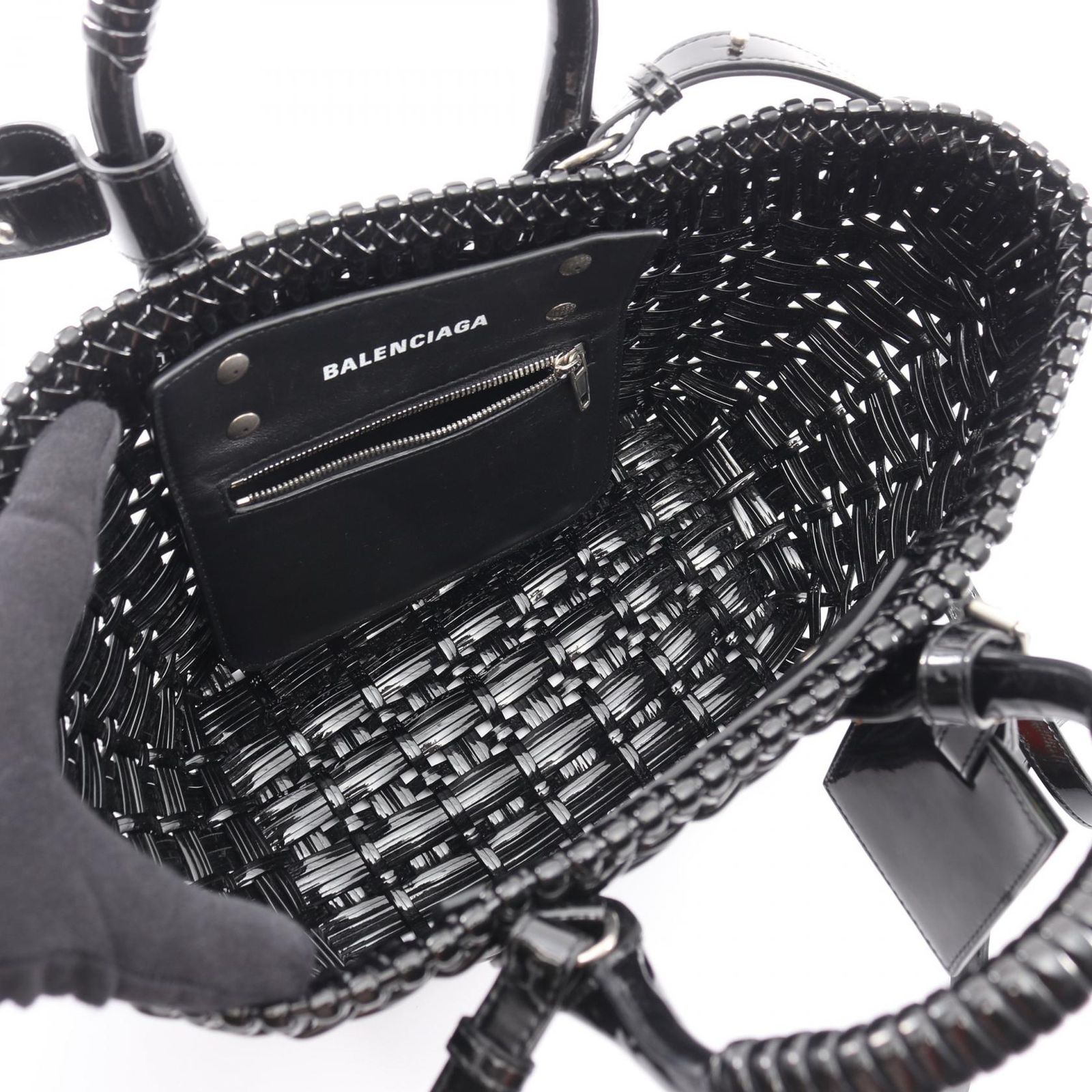 BALENCIAGA バレンシアガ BISTRO XS ビストロ バスケットバッグ トート 