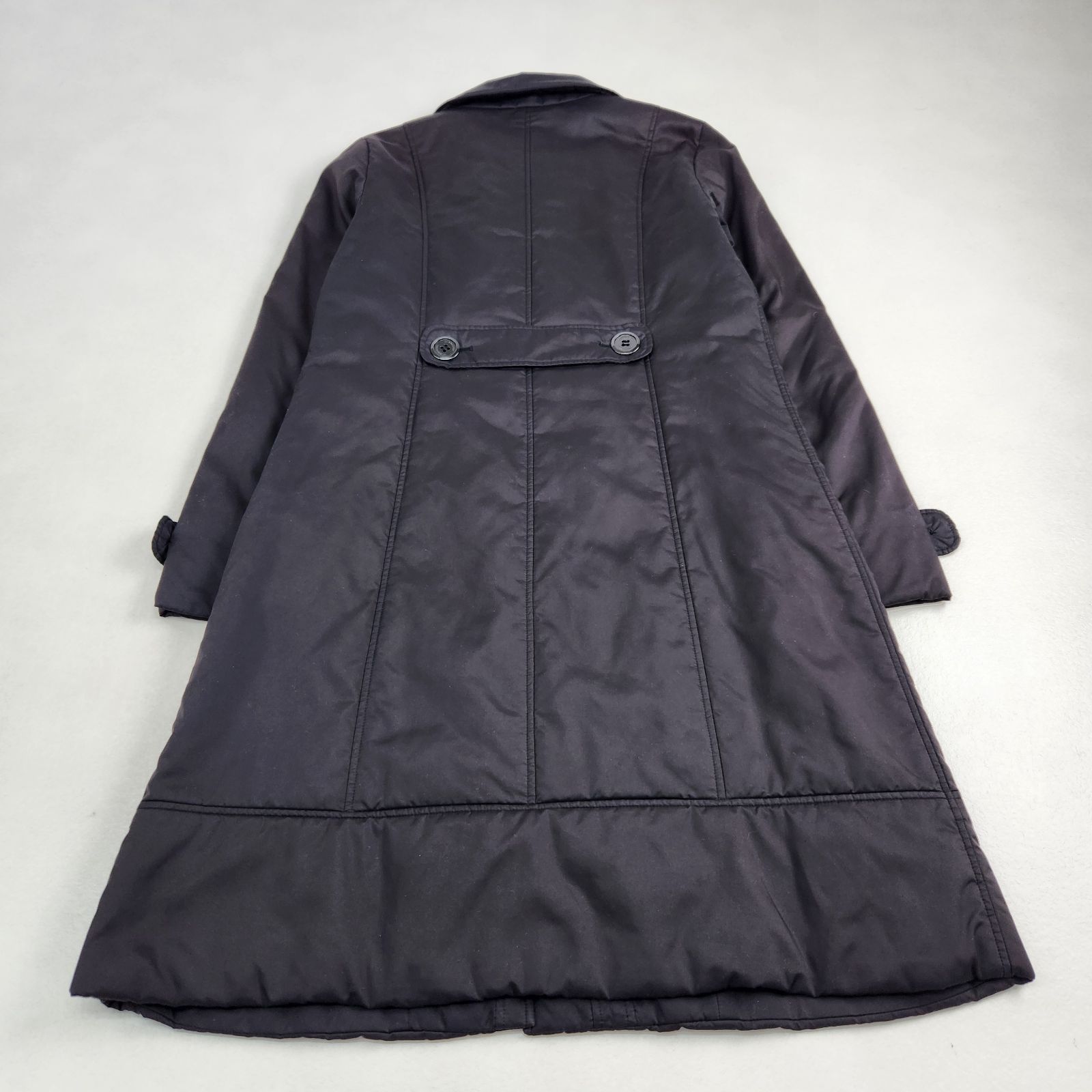 バーバリーロンドン ロングコート 中綿 ノバチェック Aライン 36 S M